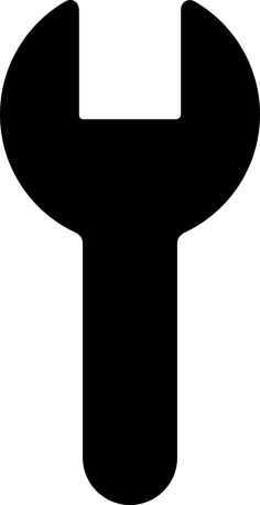 Garage Wrench Line Art Svg Vector, Free Vectors File
